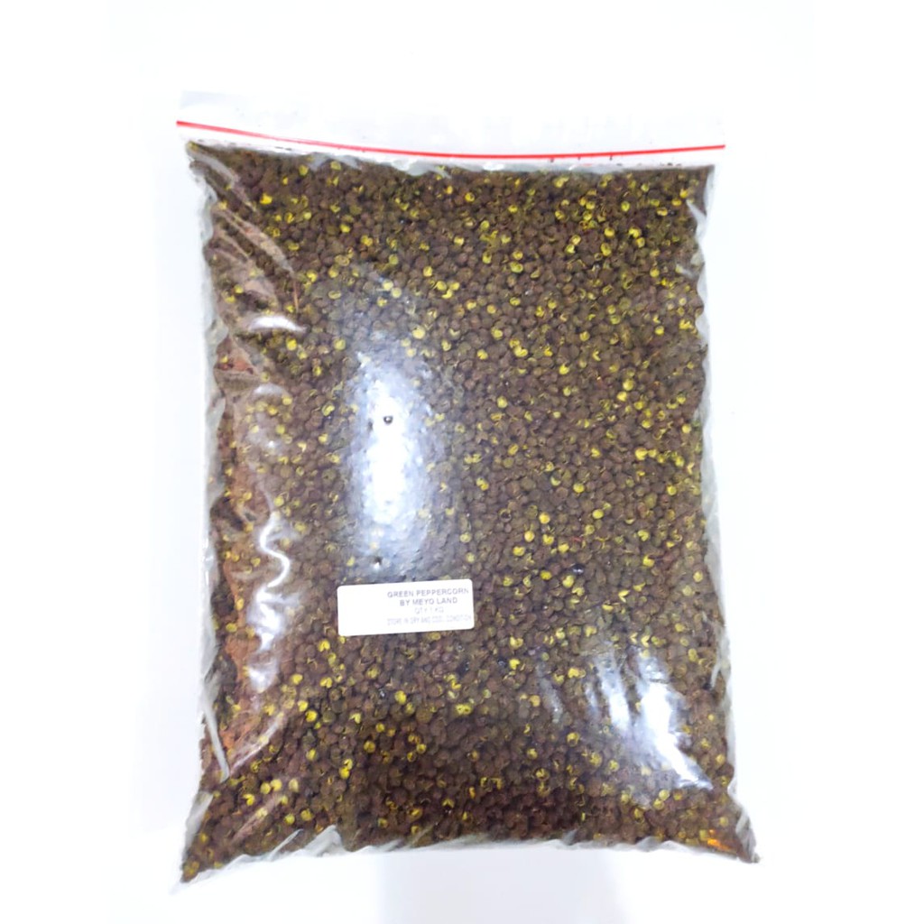 

LADA HIJAU SECHUAN 1KG - SICHUAN HUAJIAO PEPPERCORN - SZECHUAN ANDALIMAN 1 KG KUALITAS PREMIUM 1000
