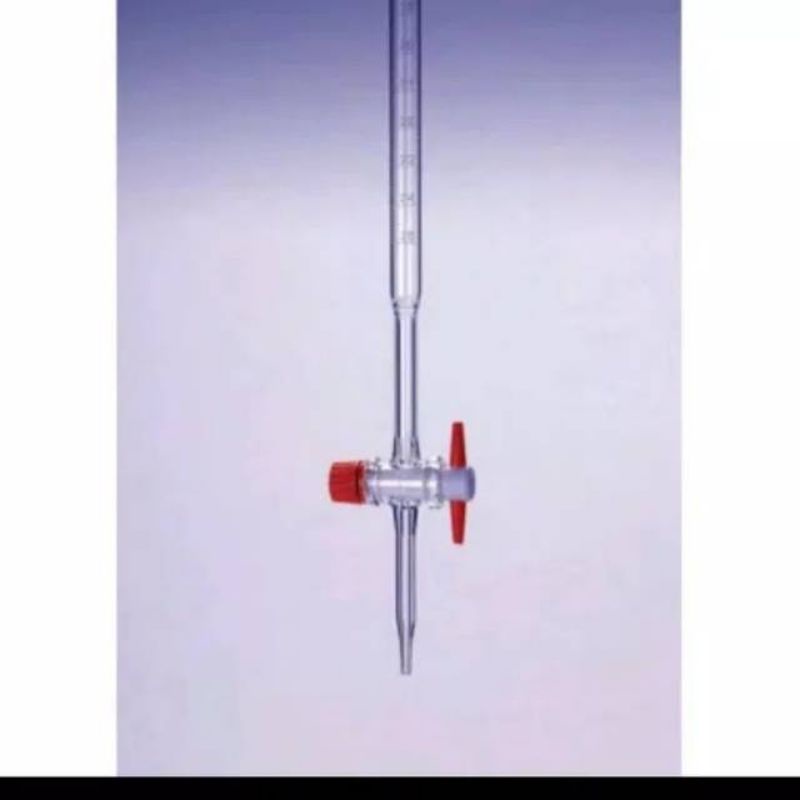 buret 50ml Pyrex keran teflon class A - alat ukur komresi