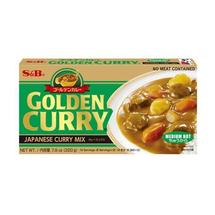 

S&B GOLDEN CURRY MIX MEDIUM HOT BUMBU MASAK 220 G