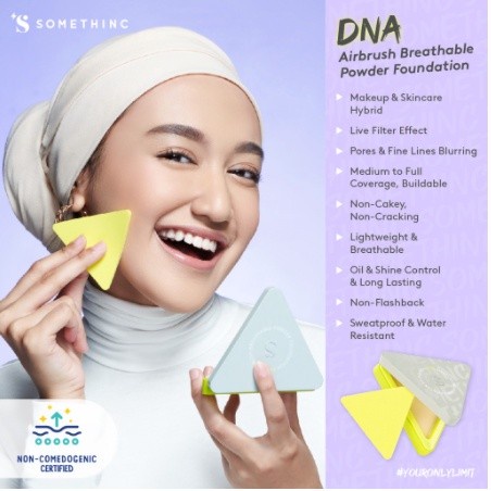 ★ BB ★ SOMETHINC DNA Airbrush Breathable Powder Foundation - Bedak Padat