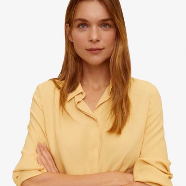 (ORI) Mango Relaxed Flowy Shirt / Kemeja Mango