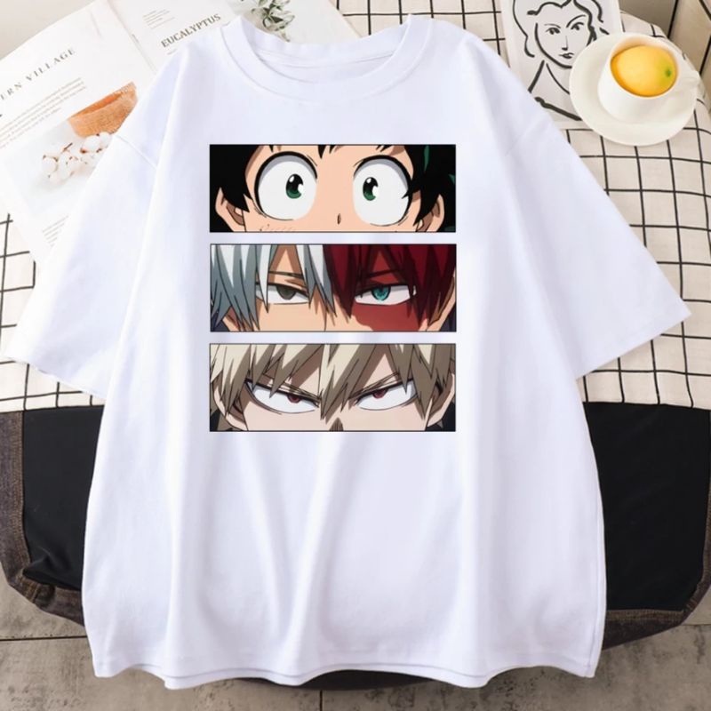 kaos anime my hero academia cute bahan cotton combed 30s ready S M L XL XXL XXXL XXXXL big size