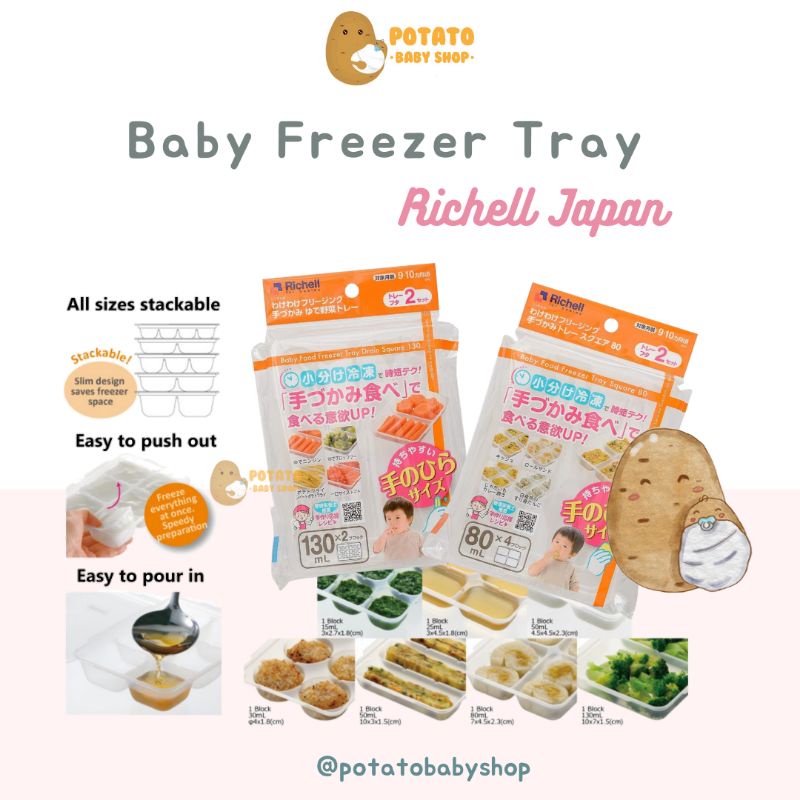 Richell Baby Food Freezer Tray - Tempat Mpasi