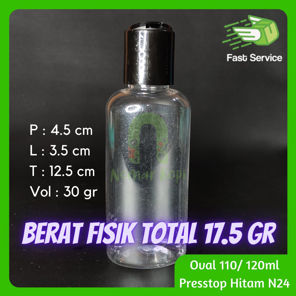 Botol 120ml ( 100ml Extra ) Presstop