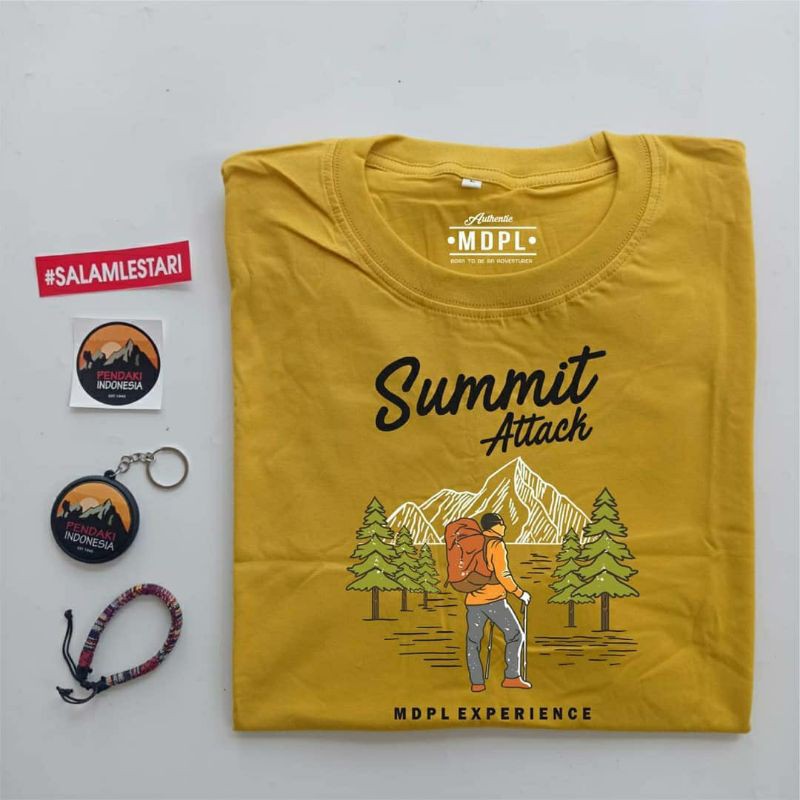 kaos mdpl summit attack kaos gunung pendaki petualang distro