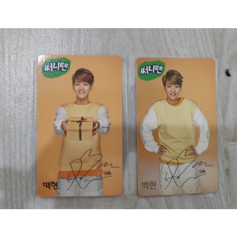 EXO Baekhyun BBH Sunny10 Sunny ten Sunny10 photocard pc official