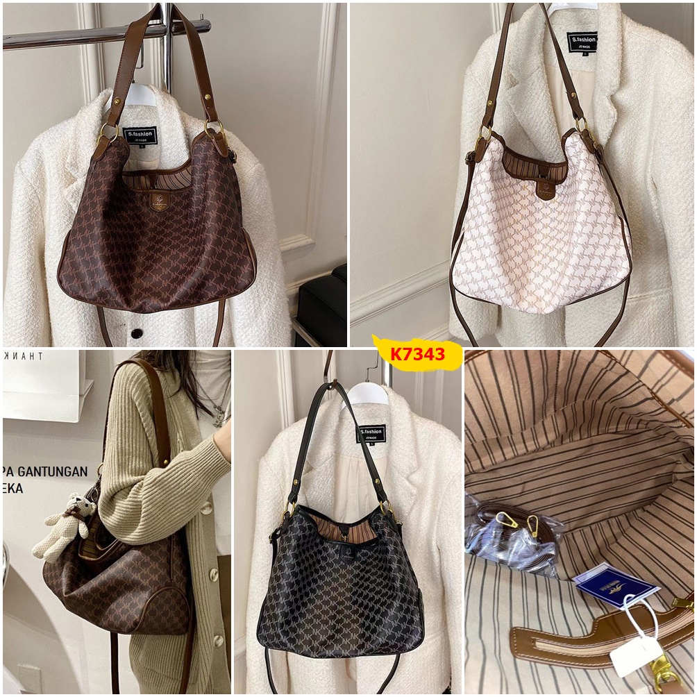 MSGT K7343 G29066 GD4 tas selempang wanita import tas kerja office look tote totebag besar muat bany