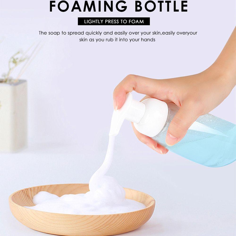 Rebuy Botol Busa Transparan Lotion Wajah Bening Dispenser Foaming Squeezed Soap Wadah PET