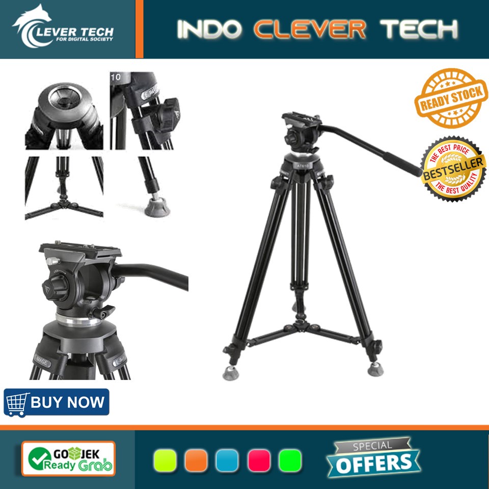 E-Image EK-610 Professional Compact Tripod With Fluid Head