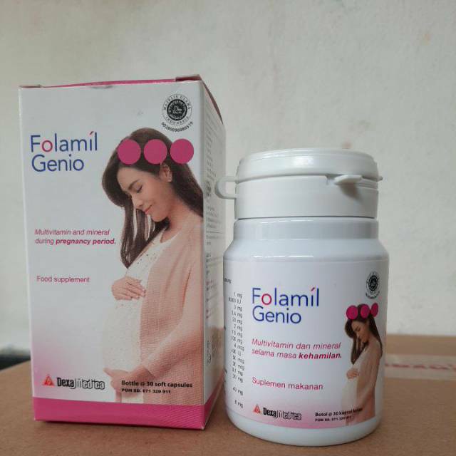 FOLAMIL GENIO MULTIVITAMIN / Suplemen Ibu Hamil / Suplemen Makanan