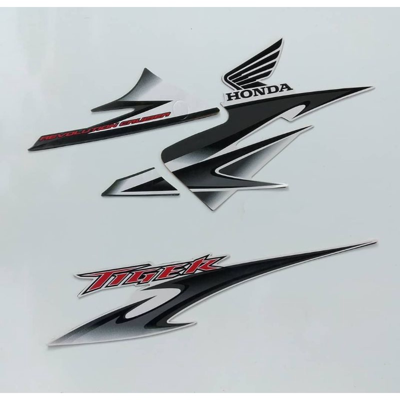 STIKER BODY TIREV / STRIPING HONDA TIGER REVO 2013 PUTIH TIREV EDISI TERAKHIR HIGH QUALITY STRIP TIR