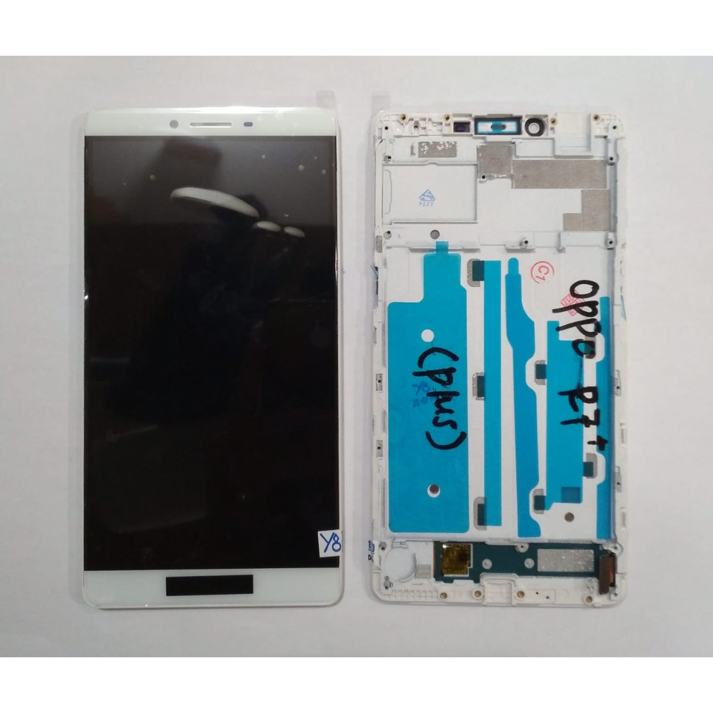 LAYAR GAMBAR LCD OPPO R7+ PLUS + TS_ PUTIH R7S LITE  IN5