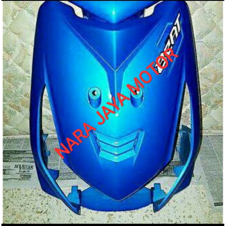 tameng depan beat karbu biru