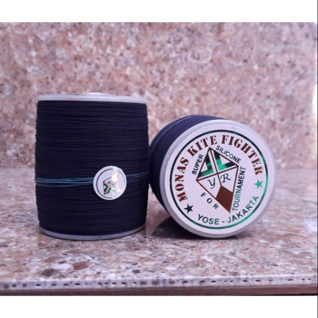 Gelasan Monas gold warna Biru tua