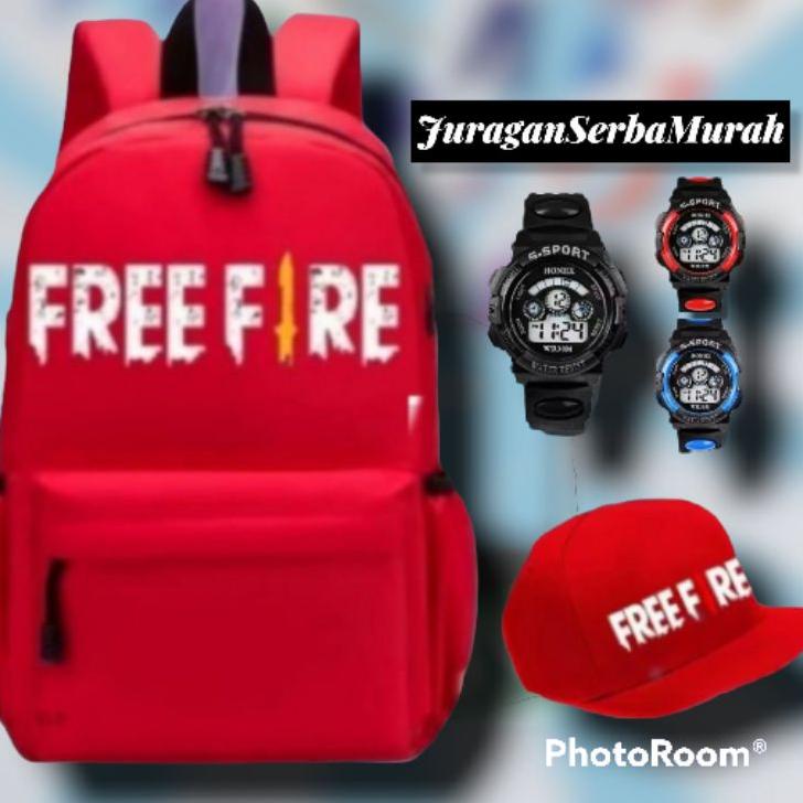 Terbaik.. Tas Ransel Sekolah Anak Laki Laki Karakter FF Murah