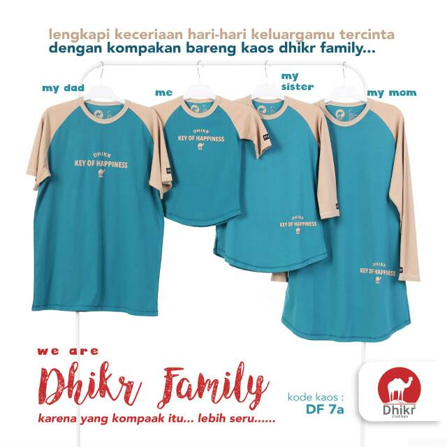 DF 7A | Dhikr Clothes Kaos Keluarga Muslim