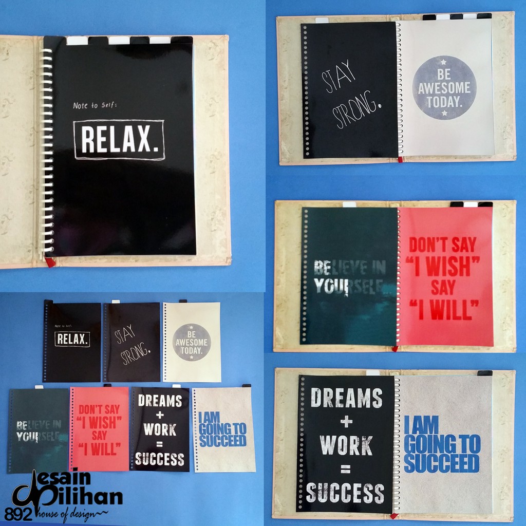 

Pembatas Atas Binder Motivation Quote 2 Ring, 6 Ring, 20 Ring, 26 Ring 1 Set 7 Lembar Glossy Murah