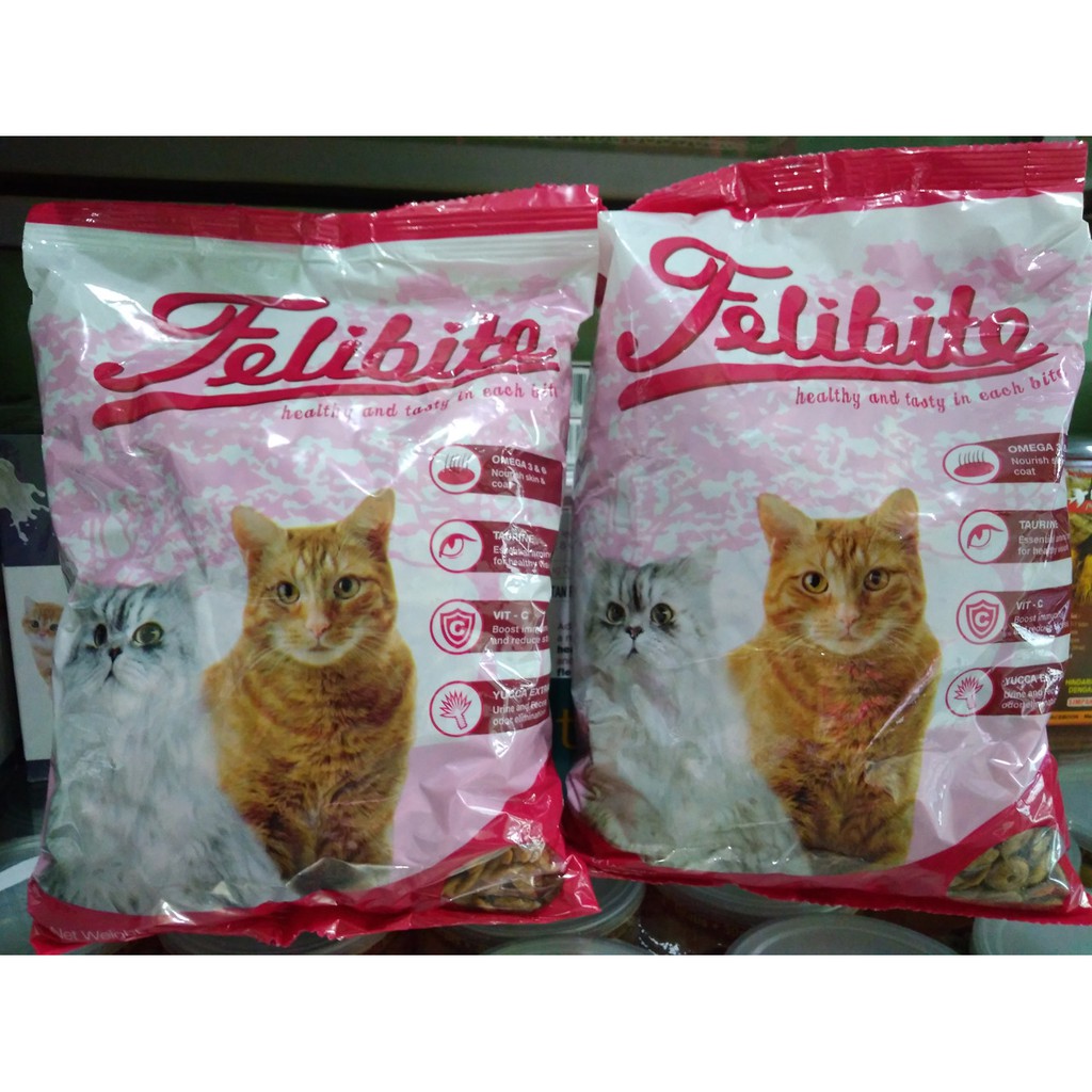 Felibite Bentuk Donat dan Ikan Makanan Kucing Kemasan Repack 500 gram