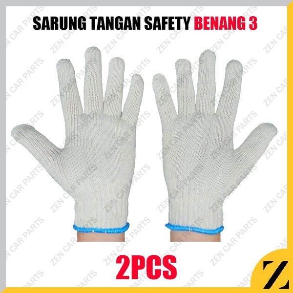 sarung tangan RAJUT benang 3 working glove 1 pasang grosir