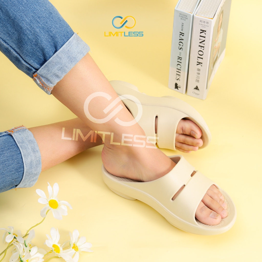 Sandal Wanita Kesehatan Slip On Nyaman Sandal Wedges Karet Jelly Eva Phylon Sendal Selop Cewek Kekinian Terbaru