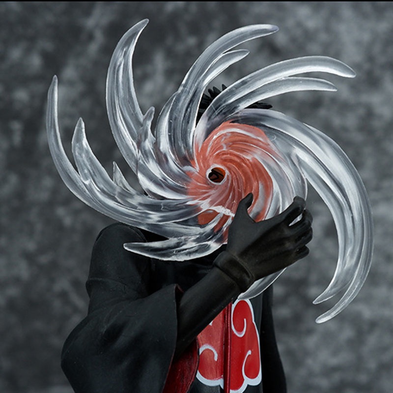 Action Figure Anime Naruto Shippuden Akatsuki Tobi Uchiha Obito Kamui Ukuran 26cm Action Figure Patung Bahan PVC Untuk Anak