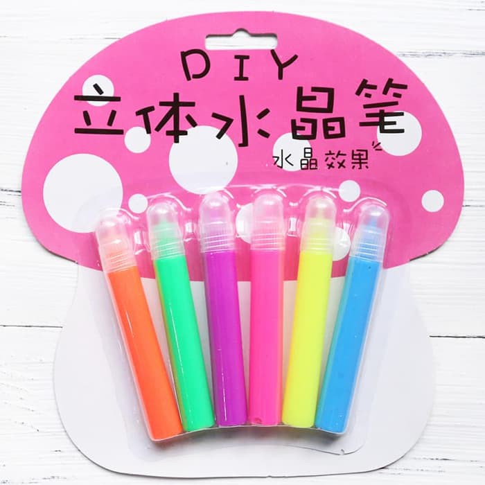 Puffy Paint Unik / Pen Gel Tinta TIMBUL 3D Jelly Pen-4