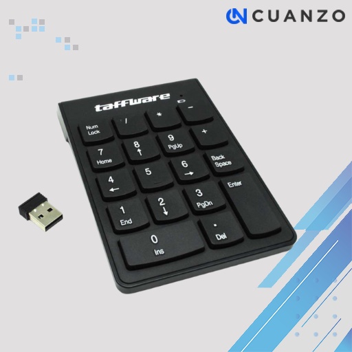 Keypad Numeric Wireless 2.4GHz 10 Meter / Keyboard Numeric Numpad Angka Wireless LED Bluetooth Mechanical / Numpad Numerik Keyboard Tanpa Kabel Gaming Mac rgb Mini / Numeric Pad Keyboard Non Bluetooth Kasir Usb Mini Portable Murah Original
