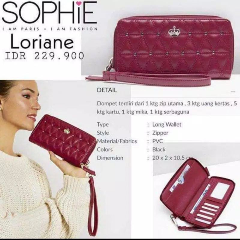 DOMPET SOPHIE MARTIN LORIANE WALLET