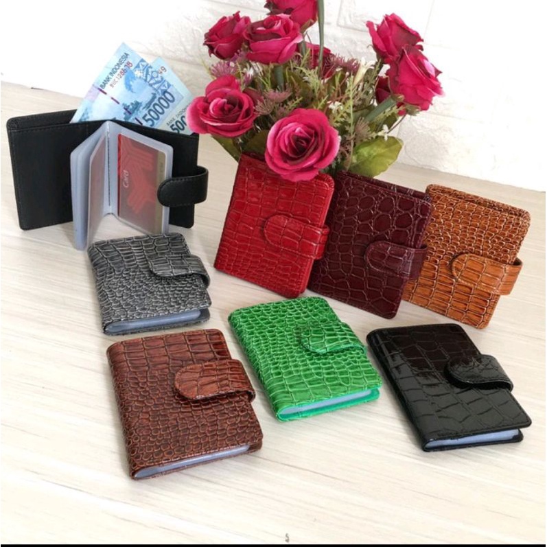 DOMPET KARTU CROCO DOMPET KARTU IMPORT KULIT PRIA WANITA