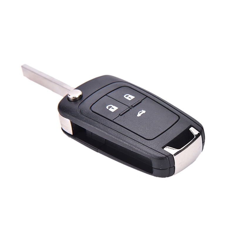 [FUN]lip Folding 3 Button Flip Remote Key Shell Case Cover Fob for Chevrolet Cruze