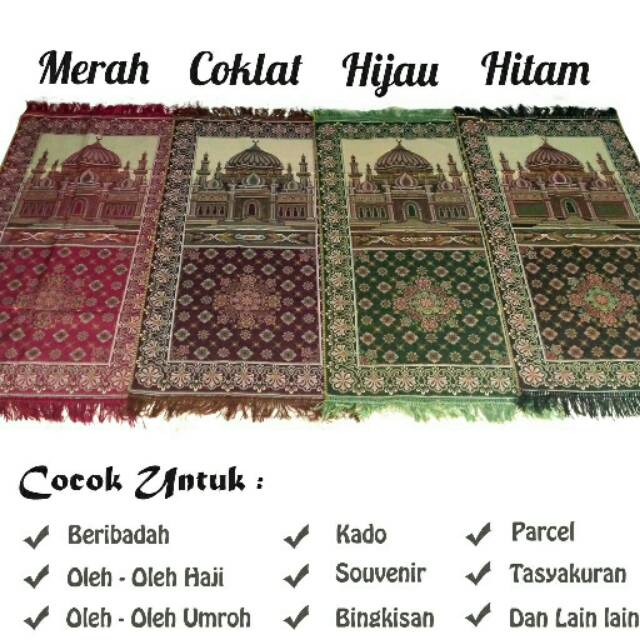 Sajadah Turki Riyadh Murah Berkwalitas / Sajadah turkey bagus Top quality