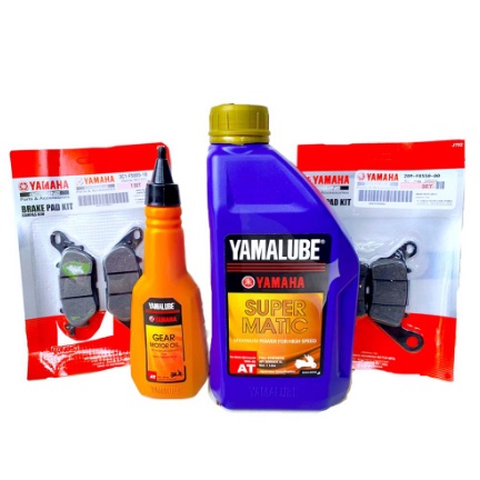 PROMO FLASH SALE ATS PAKET OLI YAMALUBE SUPER MATIC DISPAD DEPAN BELAKANG NMAX 3C1 2BM