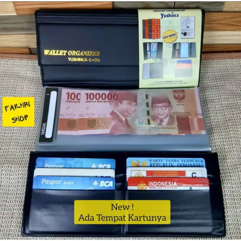 Ready Dompet cheque wallet organizer/disiplin anggaran keuangan bulanan tanggal cek