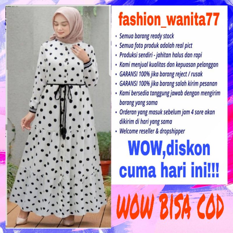 Gamis dress baju pakaian busana fashion wanita muslim remaja syafira syar'i gaun kondangan pesta mod