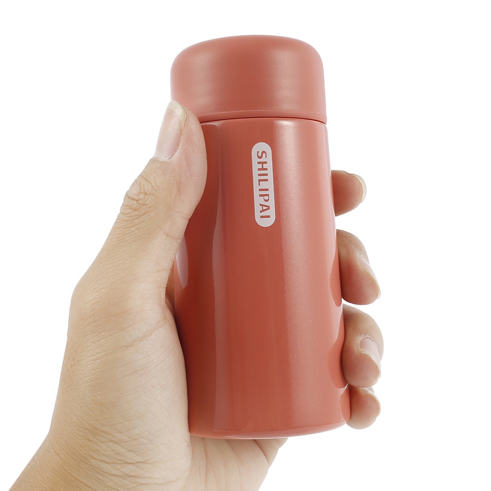 REBUY Mini Water Bottle Portable Coffee Mug Thermos Cup 150ML Tea Winter Drink Leak-proof Insulated Vacuum Flask/Multicolor