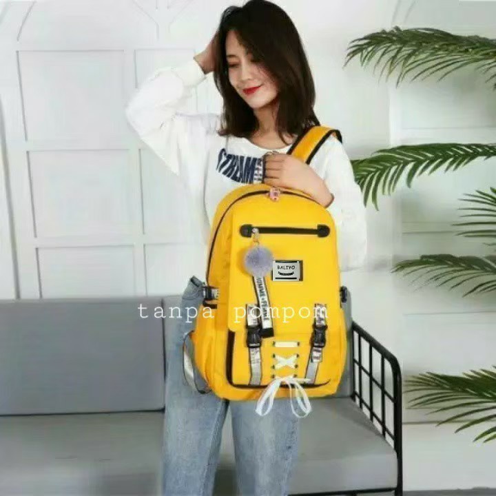 Tas Ransel Anak Perempuan HARAJUKU Gadis Remaja Sekolah Gendong Terbaru Pita Lucu Cantik Sekolah TK SD SMP Tas Ransel Sekolah Anak Perempuan Gadis Remaja Wanita Kecil Terbaru Korea Paud TK SD SMP SMA