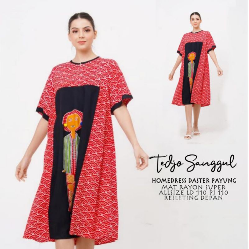 (Semerbak) Daster kekinian murah viral berkualitas Homey Dress Tejo Sanggul Payung baju santai rayon halus premium bagus wanita ibu ibu remaja cewek cewe sarwendah asli busui cantik kece trendy modis fashion modern kekinian terbaru