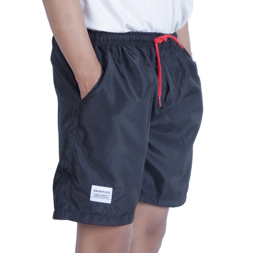 Raokin Celana Pendek Pria Boardshort Distro Black