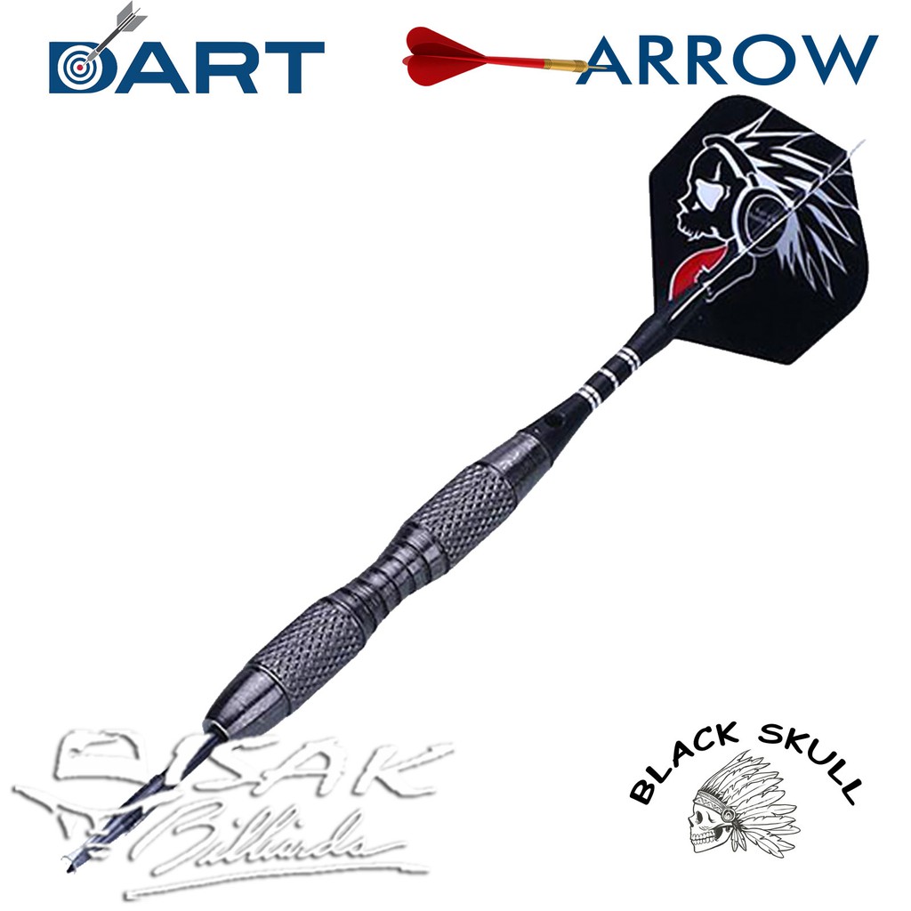 Dart Arrow PRO-81 - Black Skull - Panah Jarum Papan Dartboard Needle