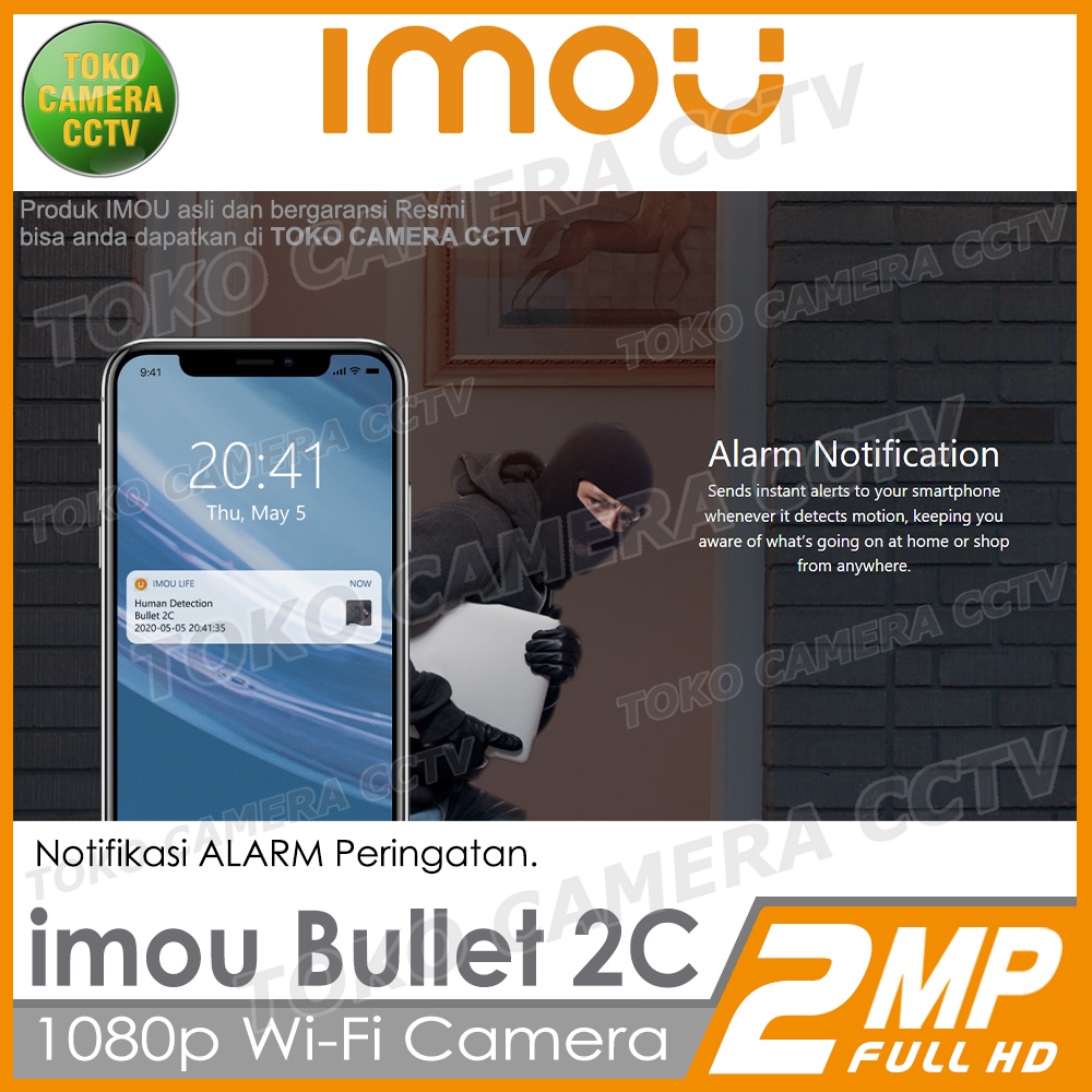 IMOU BULLET 2C 2MP CCTV WIFI KAMERA IP CAMERA WIRELESS OUTDOOR