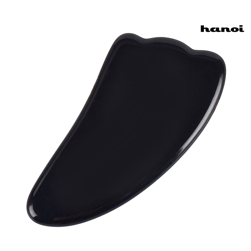 HQTM_Guasha Tool Heart-Shaped Prevent Wrinkle Black Black Wrinkle Reducing Guasha Stone for Unisex