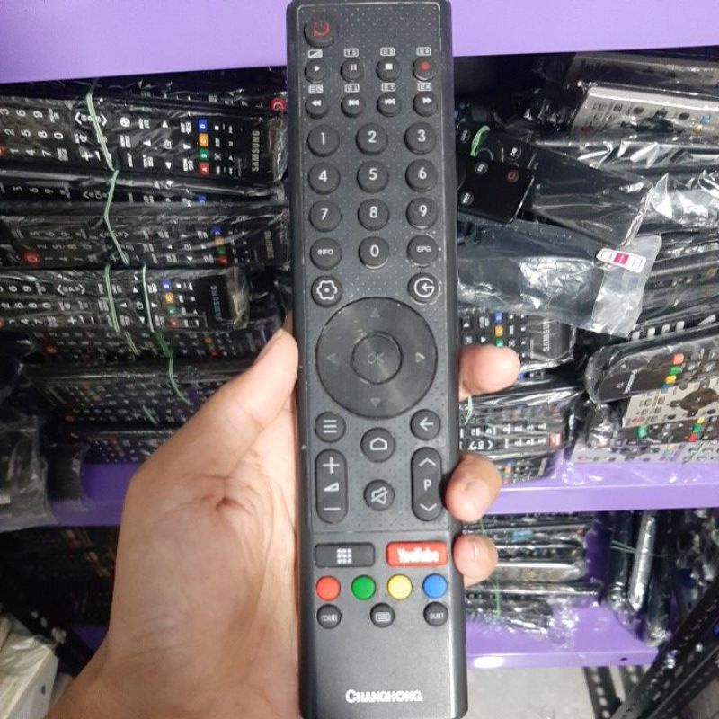 REMOTE REMOT SMART TV CHANGHONG LED LCD NETLIX ORIGINAL ASLI