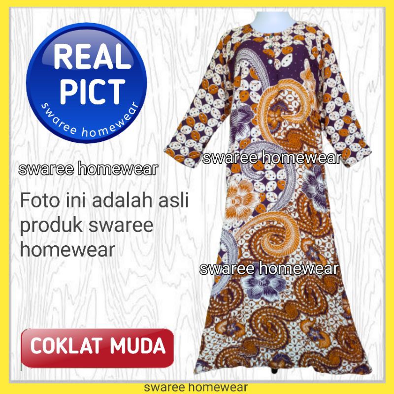 Baju Wanita Kekinian Menyusui Long Dress Remaja Cewek Dewasa Pakaian Perempuan Hamil Bumil Busui Friendly Bahan Rayon Murah Harga Grosir Ukuran LD 100 Cm Lengan Panjang Tidur Santai Kancing Warna Motif Batik Modern Terbaru Terlaris Bisa COD Gratis Ongkir