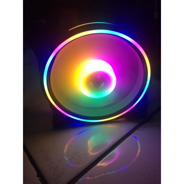 Fan Casing XBT GALAXY RGB Auto/ Fan Casing 12CM Double RING LED - Fan Case XB-117