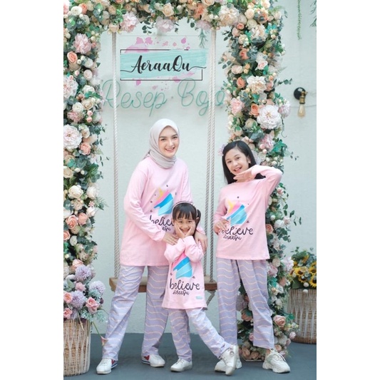 setelan anak pajamas couple aeraaqu