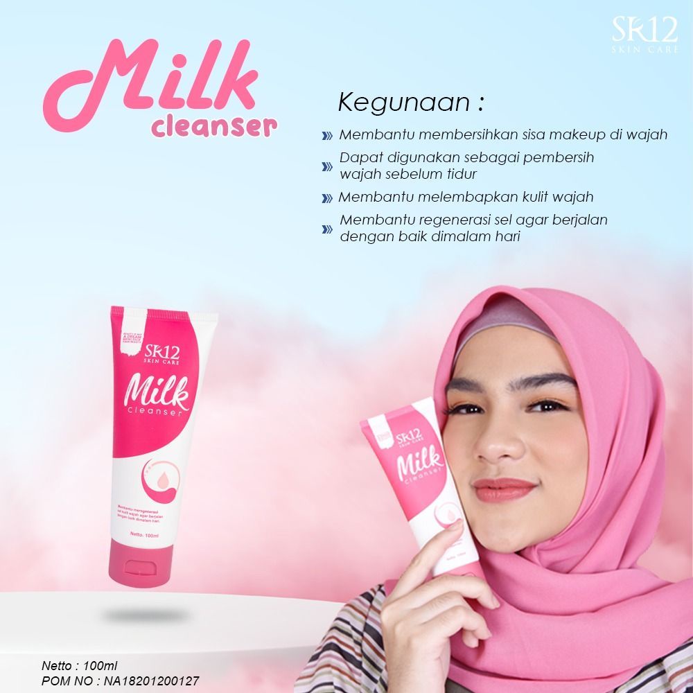 MILK CLEANSER SR12 100ml Pembersih Make Up Makeup Pembersih Wajah Pembersih Muka Double Cleansing Oil BLILA