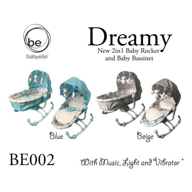 ♥BabyYank♥ BABYELLE DREAMY BOUNCHER 2IN1 COMFORT ROCKER &amp; BASSINET