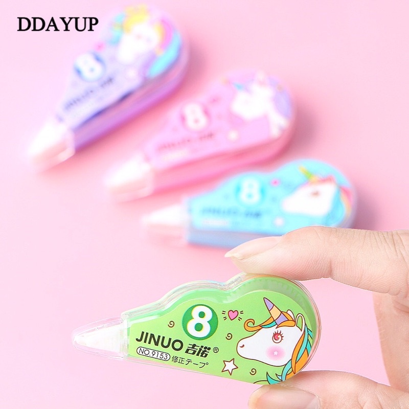 1 Buah Penghapus Tip-Ex Roll Kertas Mini Karakter Lucu Manis Imut Cantik Unicorn UNIK Correction Tape FANCY AESTHETIC MINIMALIS PELAJAR