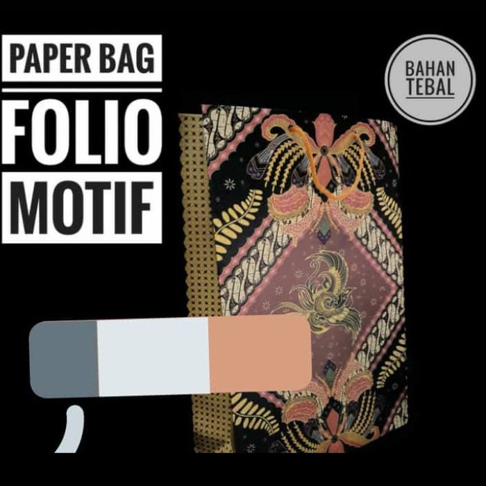 

Paper Bag Motif Batik Premium - Paper Bag Ukuran Folio Motif Batik