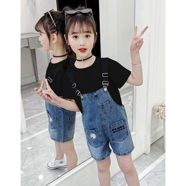 COD TERMURAH OVERALL JEANS ANAK IMPORT / BAJU MONYET KEKINIAN / BAJU KODOK TERBARU / BANDATAN ANAK /